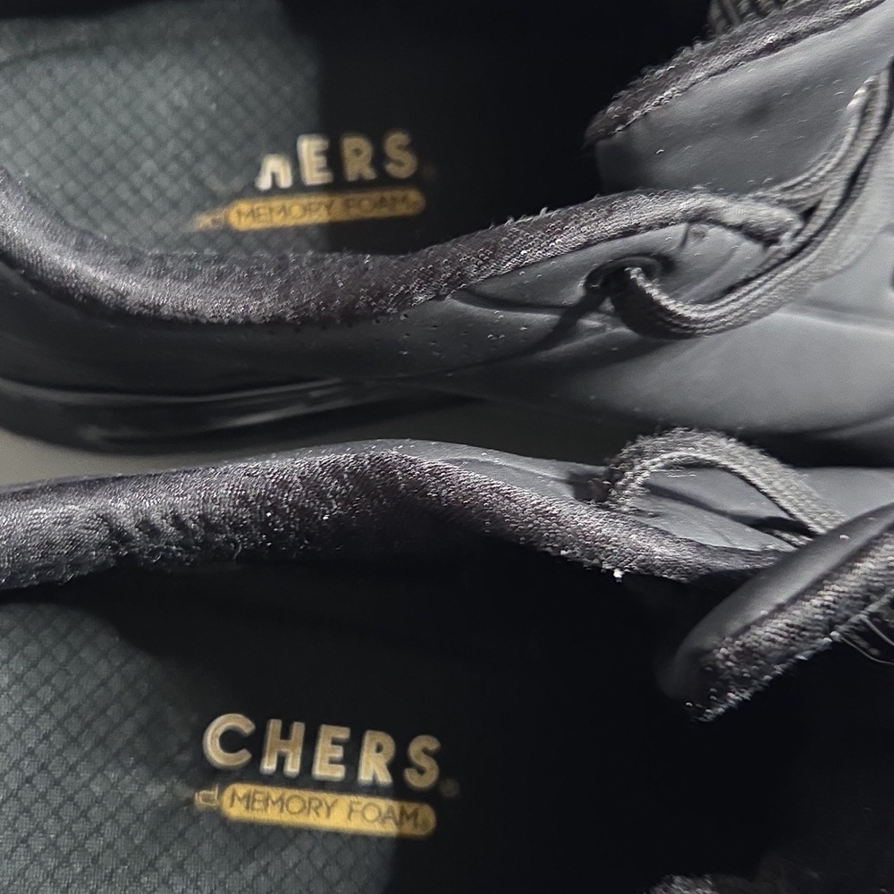 Skechers Womans Black Lace-Up Sneakers - Picture 5 of 5